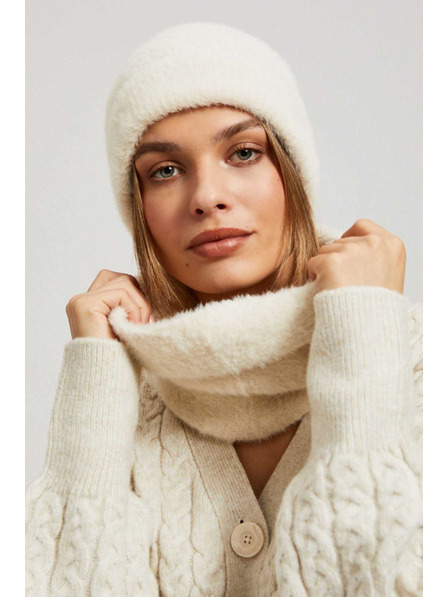 Moodo Gladek šal peščene barve Moodo