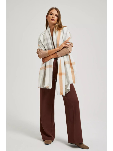 Moodo Šal z mrežastim vzorcem bisernih odtenkov Moodo