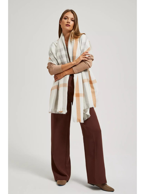 Moodo Šal z mrežastim vzorcem bisernih odtenkov Moodo