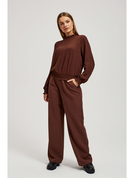 Moodo Gladka srajca rjava Moodo