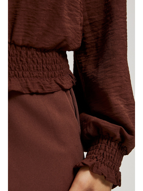 Moodo Gladka srajca rjava Moodo