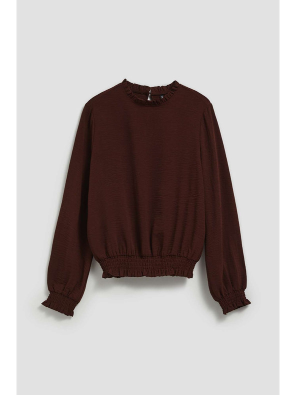 Moodo Gladka srajca rjava Moodo