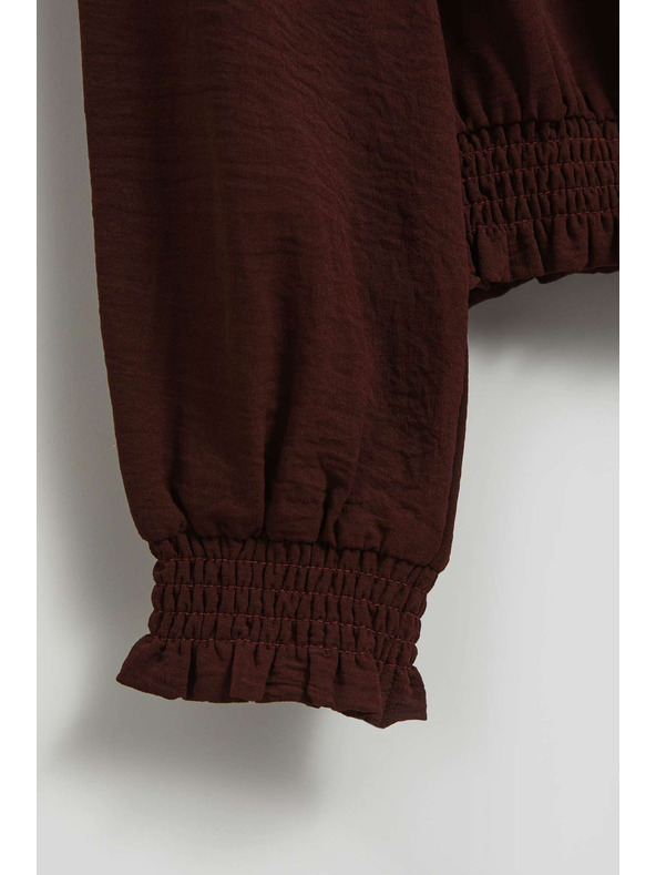 Moodo Gladka srajca rjava Moodo