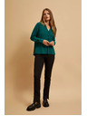 Moodo Srajca z V-izrezom smaragdna Moodo