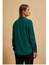 Moodo Srajca z V-izrezom smaragdna Moodo