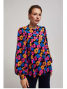 Moodo Črna cvetlična srajca Moodo