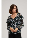 Moodo Srajca z volani in cvetličnim vzorcem Moodo
