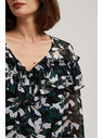 Moodo Srajca z volani in cvetličnim vzorcem Moodo