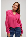Moodo Srajca z V-izrezom in žepkom Moodo