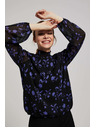 Moodo Črna srajca s cvetličnim vzorcem Moodo