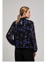 Moodo Črna srajca s cvetličnim vzorcem Moodo