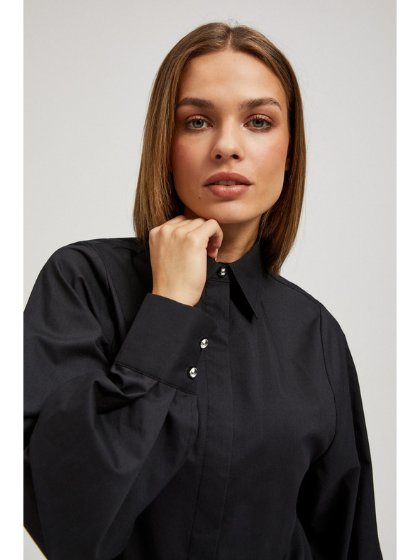 Moodo Krojena srajca z napihnjeni rokavi Moodo