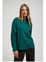 Moodo Smaragdna bluza z okrasnimi gumbi Moodo