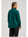 Moodo Smaragdna bluza z okrasnimi gumbi Moodo