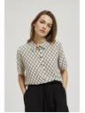 Moodo Bež srajca z gumbi s teksturo Moodo