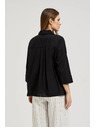 Moodo Črna oversize srajca na gumbe Moodo