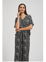 Moodo Viskozna srajca z vzorcem, črna Moodo