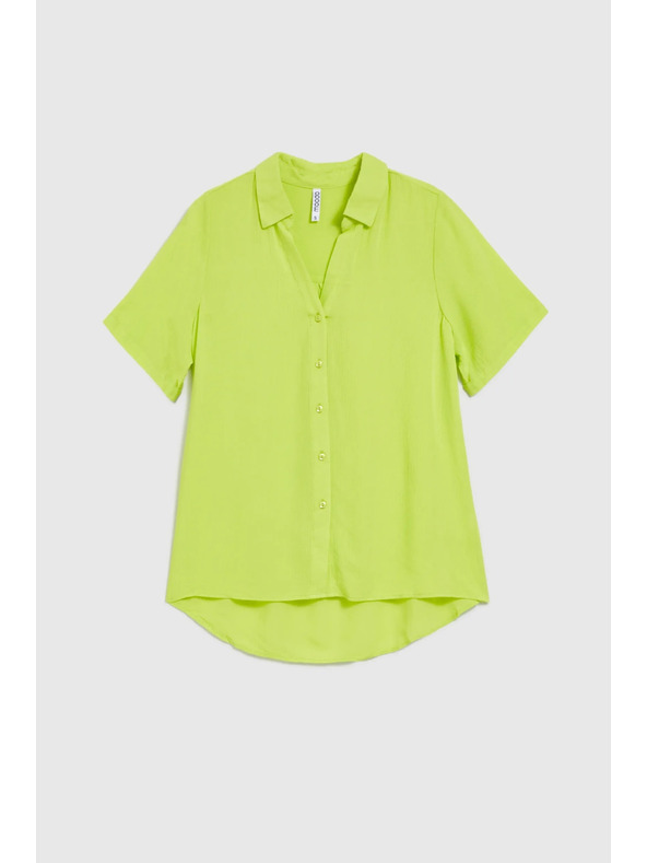 Moodo Limeta zelena srajca z ovratnikom Moodo