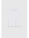 Moodo Bela srajca okrašena z biseri na izrezu Moodo