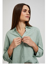 Moodo Lanena srajca olivno zelena Moodo