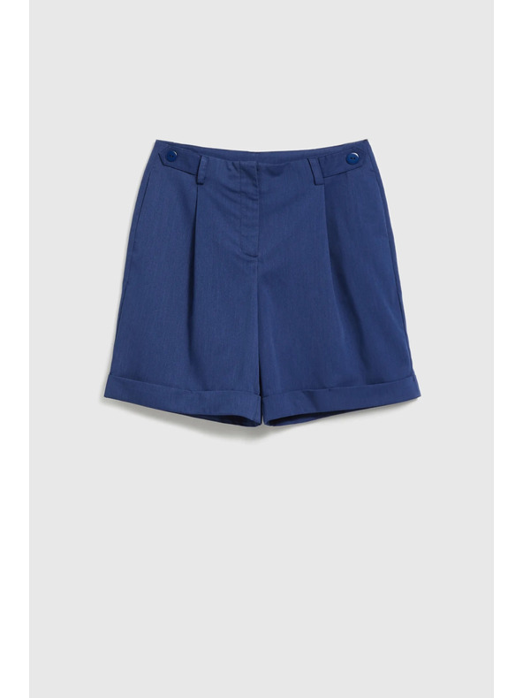 Moodo Temno modre kratke hlače do kolen Moodo