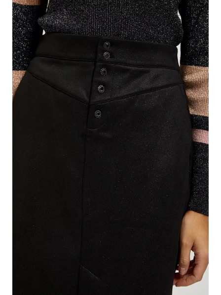 Moodo Svinčna krilo z okrasnimi gumbi črna Moodo