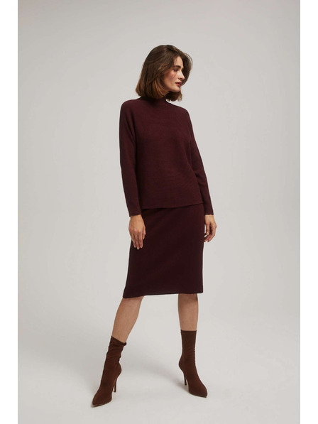 Moodo Oprijeta pletenina kostanjeve barve Moodo