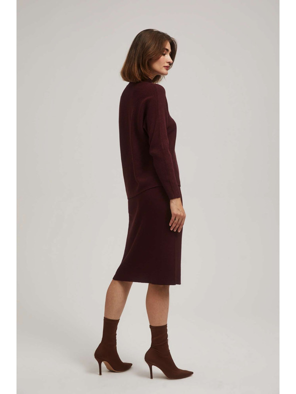 Moodo Oprijeta pletenina kostanjeve barve Moodo