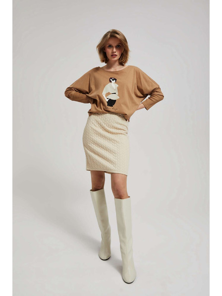 Moodo Svinčna krilo peščene barve Moodo