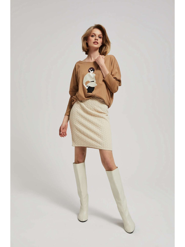 Moodo Svinčna krilo peščene barve Moodo