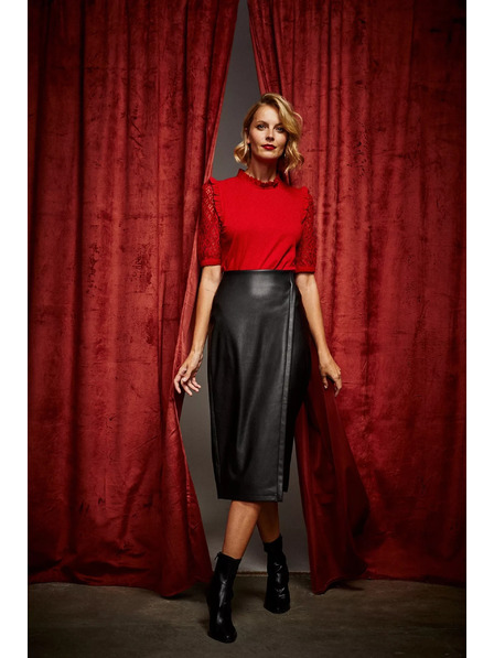 Moodo Midi krilo v imitaciji usnja Moodo