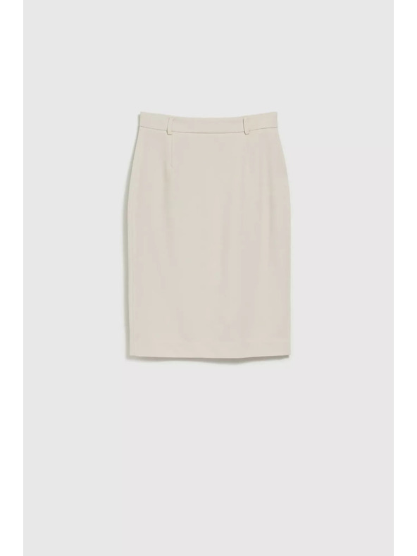 Moodo Gladka svinčna krilo do kolen bež Moodo