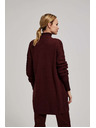 Moodo Dolg kardigan kostanjeve barve Moodo