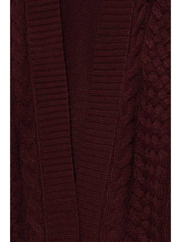 Moodo Dolg kardigan kostanjeve barve Moodo