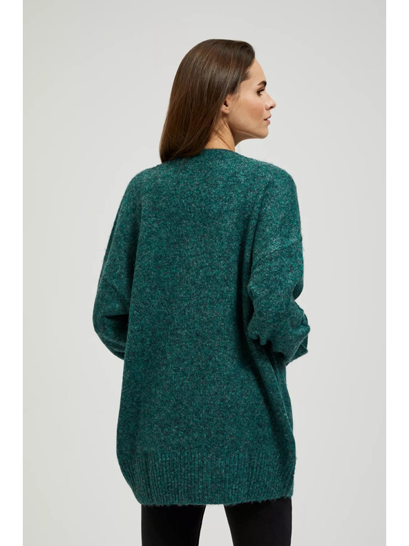 Moodo Gladek pulover z V-izrezom Moodo