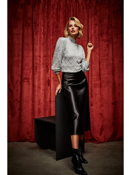 Moodo Pulover z napihnjeni rokavi Moodo