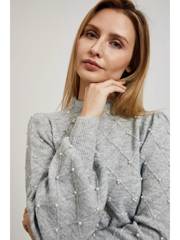 Moodo Pulover z napihnjeni rokavi Moodo