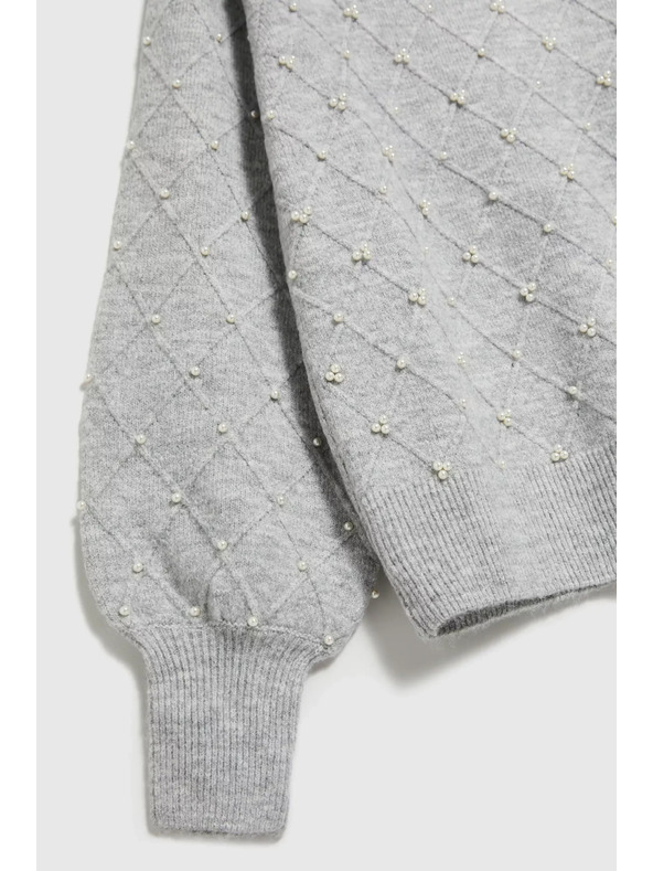 Moodo Pulover z napihnjeni rokavi Moodo