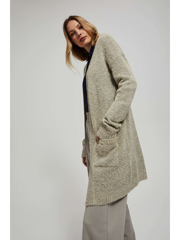 Moodo Dolg pesek kardigan z žepi Moodo