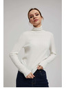 Moodo Tanek perleščast pulover z rolakom Moodo