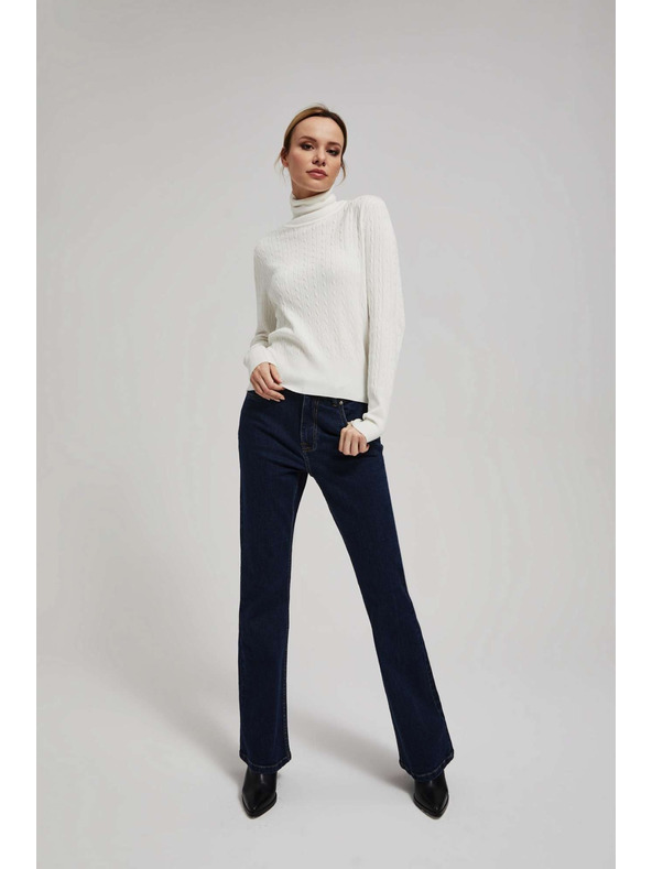 Moodo Tanek perleščast pulover z rolakom Moodo