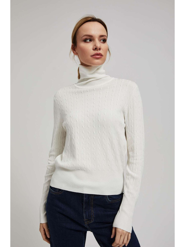 Moodo Tanek perleščast pulover z rolakom Moodo