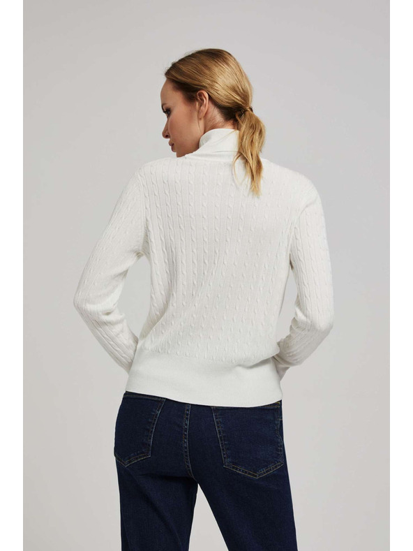 Moodo Tanek perleščast pulover z rolakom Moodo