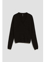Moodo Črn pulover z metalnim thread-om Moodo