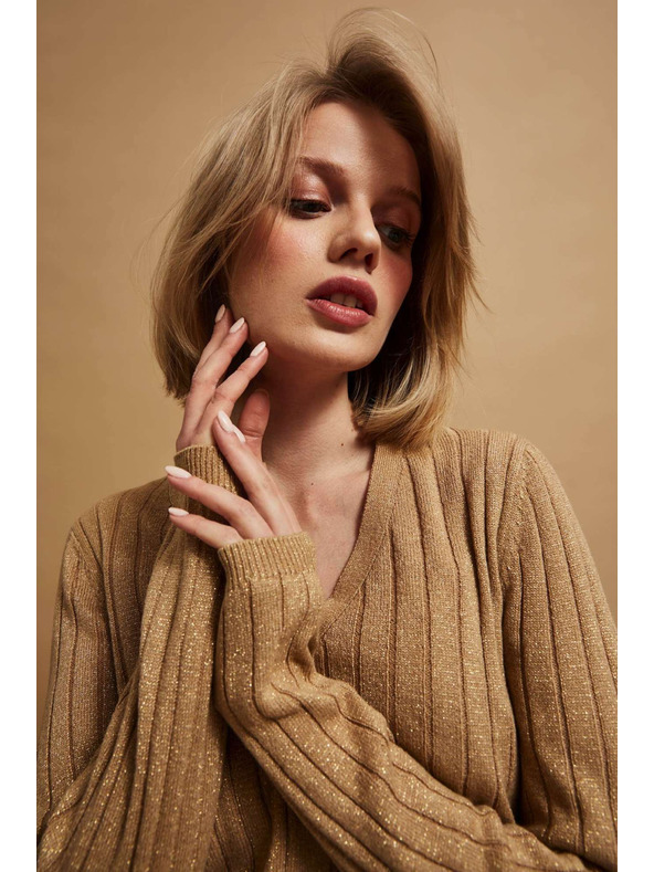 Moodo Pulover z metalnim thread-om Moodo