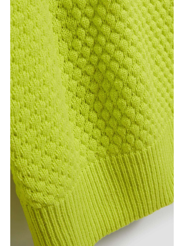 Moodo Limetkin pulover z V-izrezom Moodo