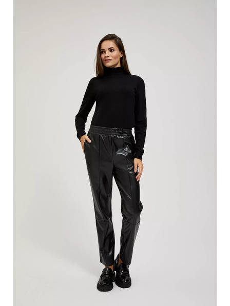 Moodo Črn pulover z rolakom Moodo