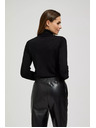 Moodo Črn pulover z rolakom Moodo