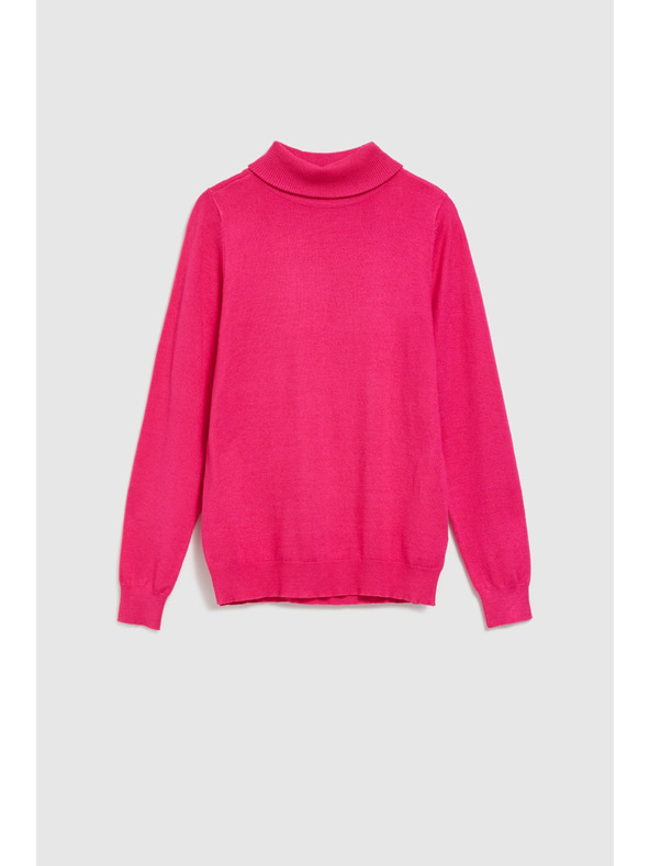 Moodo Fuksijski pulover z rolakom Moodo