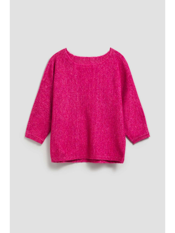 Moodo Fuksijski pulover s 3/4 rokavi Moodo